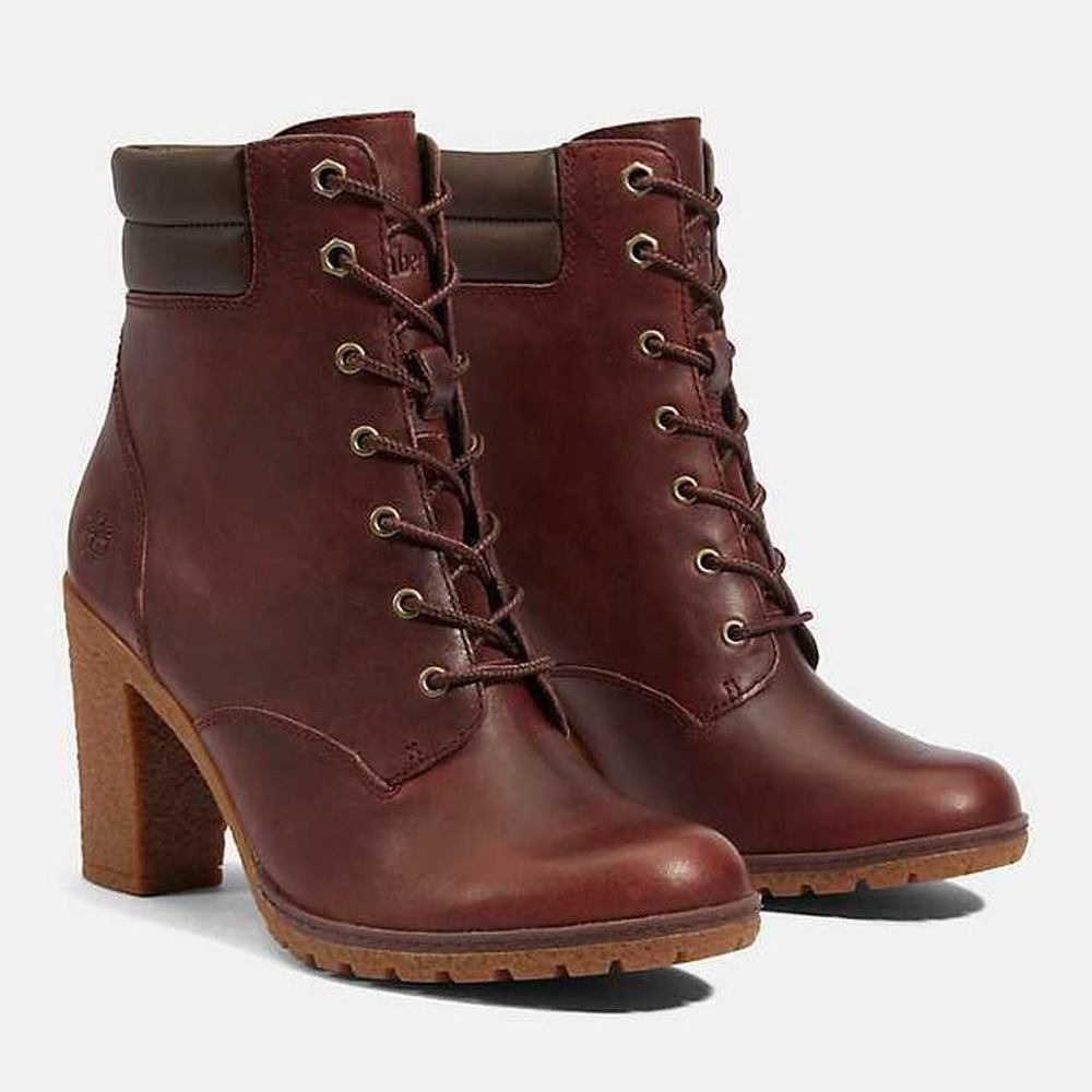 Timberland Women's Burgundy Heeled Boots